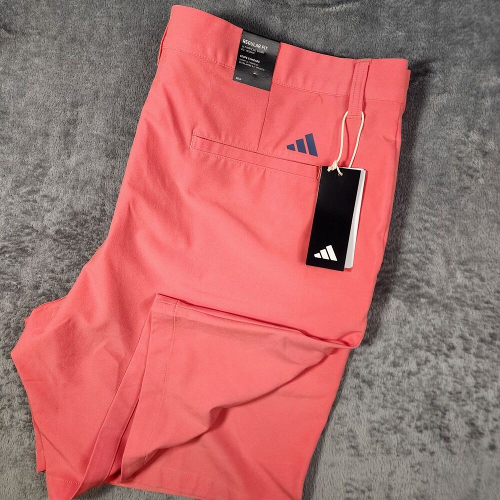 Adidas Men's Size 40 ULTIMATE365 Golf Shorts Performance Coral New With Tags NWT